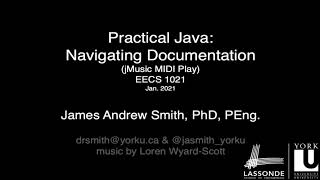 Practical Java: Navigating Documentation (jMusic example)