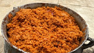 HOW TO MAKE NIGERIAN SMOKEY PARTY JOLLOF RICE FOR 60 PEOPLE| Use This Method.