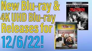 New Blu-ray And 4k Releases For 12622
