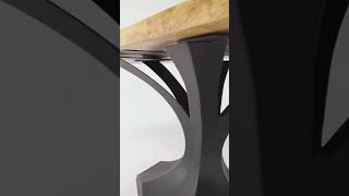 304 Dentro Metal Dining Table Base, Modern Rustic DIY Woodworking Table Projects