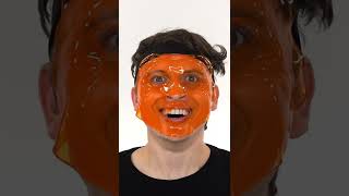 Extreme Orange Face Mask ASMR #shorts