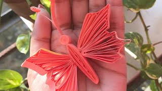 How to make quilled butterfly|Quilling butterfly|quilled butterfly using husking board|husking board