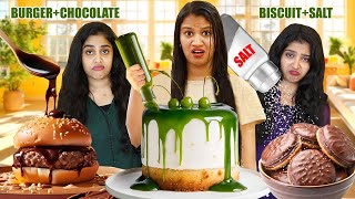 COOK WEIRD FOOD COMBINATION AND EAT CHALLENGE 😂 | SALLU ന് പണി തിരിച്ചു കിട്ടി 🤣 | PULLOTHI