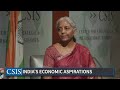 india’s economic aspirations a conversation with finance minister nirmala sitharaman