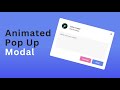 How to create Animated Popup Modal using Html | Css | Javascript