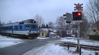 Spoorwegovergang Rosice (CZ) // Railroad crossing // Železniční přejezd