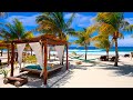 Tropical Seaside Cafe Ambience with Smooth Bossa Nova Intrumental Music & Ocean Waves for Relax