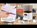 5l automatic feeder cats wifi with camera hd smart interactive pet food dispenser timer