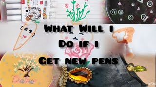 what will I do if I get new acrylic pens|| Decorate a blouse #DIY #vlog #timepass