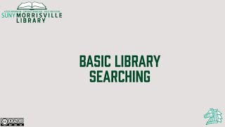 Library Basic Search
