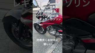 GSR250燃費　街中30㎞前後　ツーリング35㎞前後　レギュラーガソリン　好燃費　熊本　リターンライダーオヤジ