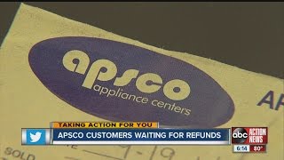 Shuttered appliance store owes customers refund