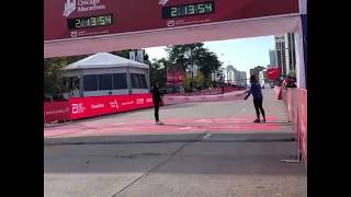 WORLD RECORD -  Brigid Kosgei sets the new world record in the Chicago Marathon  2019