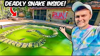 I Found an Abandoned Pond INFESTED with Deadly Snakes!