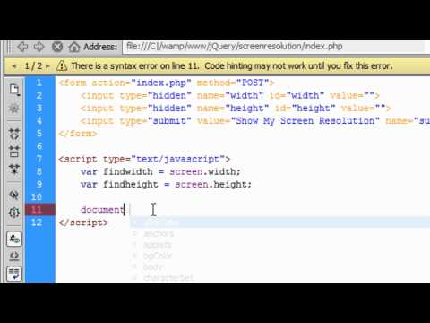 JavaScript: How to get the users screen resolution JavaScript: How to get the users screen resolution