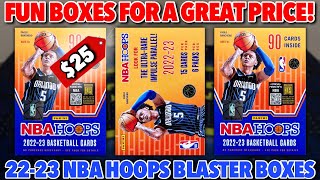 THE FIRST 2023 NBA RETAIL SET! 2022-23 Panini NBA Hoops Basketball Retail Blaster Box Review x3