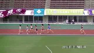 ２０１３大阪ユース地区予選　大阪桐蔭　２年女子８００ｍ　尾崎汐音