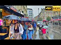 ☔1 Hour Rain Walk in London ⛈ Heavy Rain and Thunderstorms- ASMR [4K HDR]