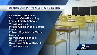 Oklahoma schools close, move to virtual learning Tuesday