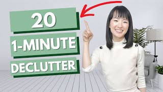 20 Easy One Minute Habits for Minimalism and Decluttering Your Home
