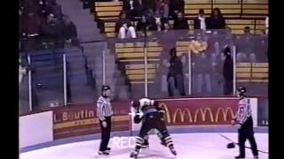 Sylvain Plamondon vs. Nick Greenough round 2 QMJHL 12/03/98