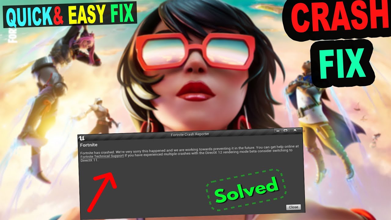 Fortnite New Unreal Engine Crash Fix | Startup Crash Fix | Quick & Easy ...