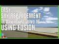 Davinci Resolve 16 easy sky replacement using fusion