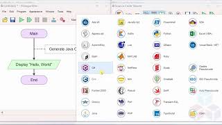 Generate Java Code Flowgorithm