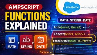 AMPscript Functions Tutorial | Math, String & Date Functions in Salesforce Marketing Cloud | PART 1