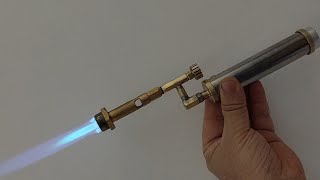 DIY Jet Torch with Blue Flame | Stainless Steel Tank \u0026 High Heat Output