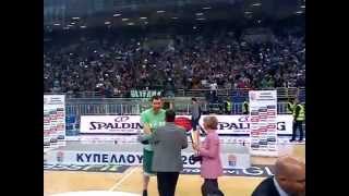 Η βράβευση του Λουκά Μαυροκεφαλίδη ως MVP του 40ού τελικού Κυπέλλου Ελλάδος