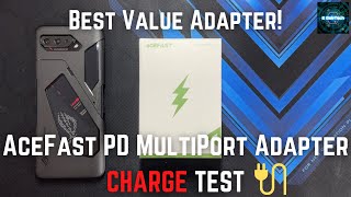 ACEFAST PD65W 3 Port(Dual USB C+USB A) Fast Charger Set for USB C Laptops, Cell Phones and Tablets,