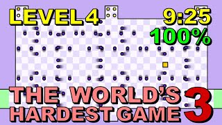 [Former WR] The World's Hardest Game 3 Level 4 in 9:25 (100%)