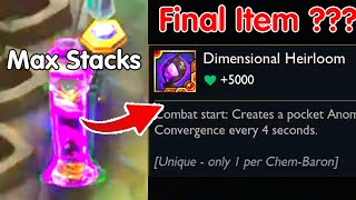 Final Max Stacks Chem-Baron Item: Dimensional Heirloom !?