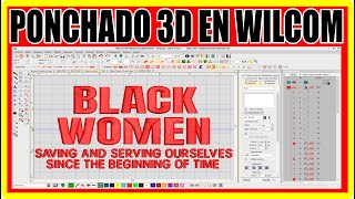 COMO HACER UN PONCHADO 3D - COMO HACER UNA MATRIZ DE BORDADO EN WILCOM - EMBROIDERY DIGITIZING 3D