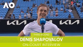 Denis Shapovalov On-Court Interview (3R) | Australian Open 2022