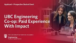 UBC Engineering Co-op: Paid Experience with Impact Recording