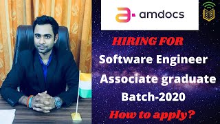 Amdocs Off-Campus Recruitment Drive for Freshers | Amdocs Hiring for SE Associate Role|