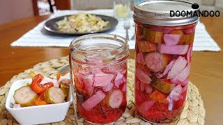 새콤달콤 아삭한 분홍 피클💕🥒Pickle ピクルス : 두만두 doomandoo