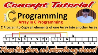 C Program to Copy All Elements Of One Array in Another Array