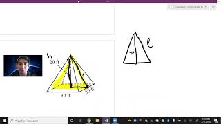 12-3 How to Find the Slant Height of a Pyramid