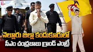 CM Chandrababu  Visit Kandukur | కందుకూరులో  సీఎం చంద్రబాబు గ్రాండ్ ఎంట్రీ | @SumanTVNellore