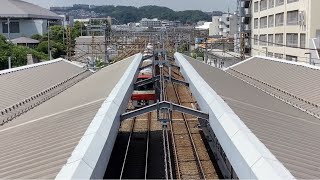 京急線快特三崎口行きと普通品川行き652-4、普通逗子・葉山行き1809、快特品川方面泉岳寺行き2116が金沢八景駅から発車！【金沢八景駅、令和6年6月29日土曜日】