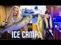 Ice Fishing Walleye in Luxury | Ice Camping