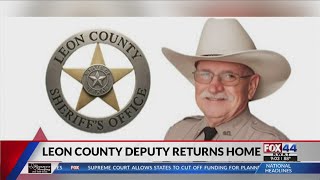 Wounded Leon County deputy returns from hospital