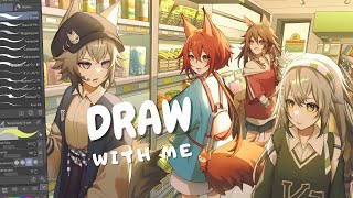 draw with me! ✦ arknights fanart 【CLIP STUDIO PAINT】