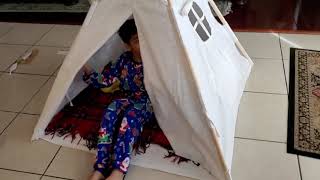 Teepee Tent with lights by Tazz Toys - Link in Description below ( Amazon unboxing / review )