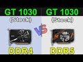 GT 1030 DDR4 VS GT 1030 DDR5 | New Games Benchmarks