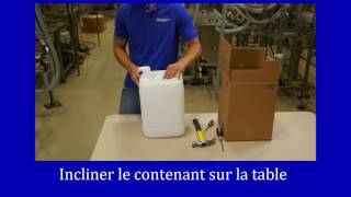 Ouvrir et distribuer avec pompe à partir de 20 litres | Open and dispense with pump from 20 liter