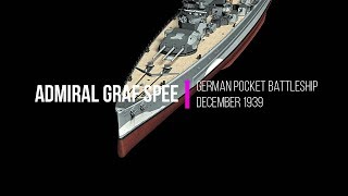 Pocket battleship Admiral Graf Spee in 3D